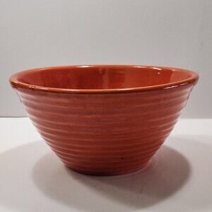 Vintage Bauer Pottery "Ringware" Orange #12 Bowl